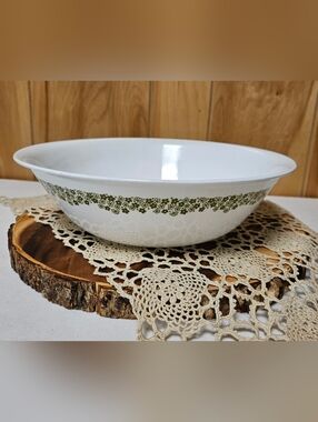 Corelle SPRING BLOSSOM CRAZY DAISY X-Large Vegetable Serving Bowl 10 1/4” Green